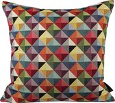 Sierkussen - Gobelin Triangle - Multicolor - 50 Cm X 50 Cm