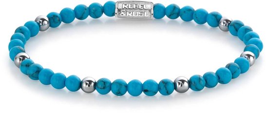 Rebel & Rose More Balls Than Most Turquoise Delight - 4mm RR-40058-S-16,5 cm