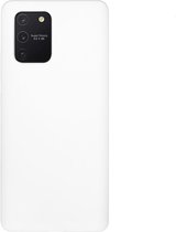 BMAX Siliconen hard case hoesje geschikt voor Samsung Galaxy S10 Lite / Hard Cover / Beschermhoesje / Telefoonhoesje / Hard case / Telefoonbescherming - Wit