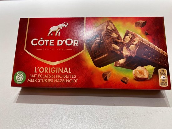 COTE D'OR L'original tablette de chocolat au lait en barres 2