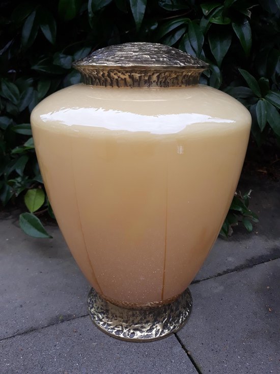 Glas Urne / Messing Or Jaune brillant 3 litres