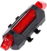 fietsverlichting fiets achterlicht ROOD led usb oplaadbaar