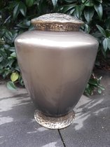 Urn - Glas - Messing - Goud/Bruin - Glans - 3,5 liter - Urn voor as