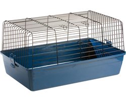 Flamingo Kooi Sprinters - Zwart/Blauw - 60 x 36 x 31,5 cm - Voor Konijnen en Knaagdieren