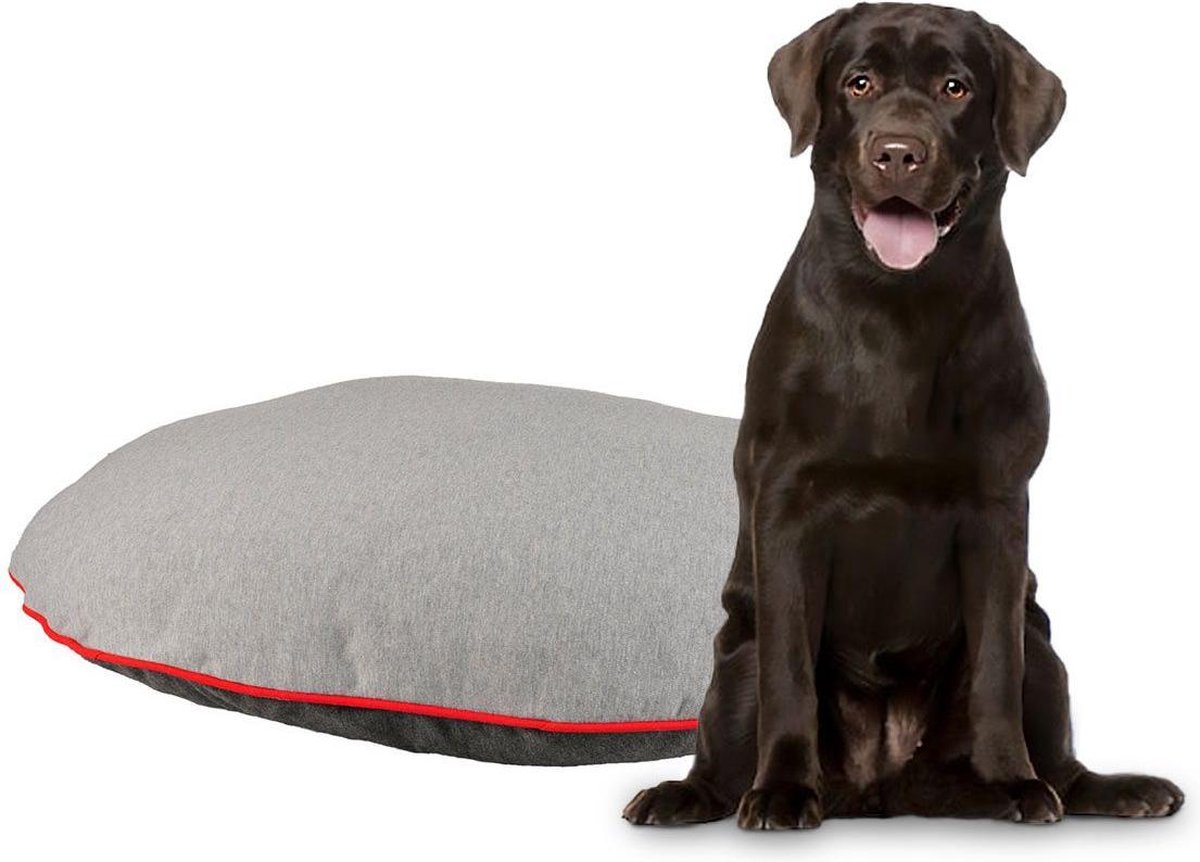 Almohada Ovalada Flamingo Para Perros 50cm, Con Cremallera