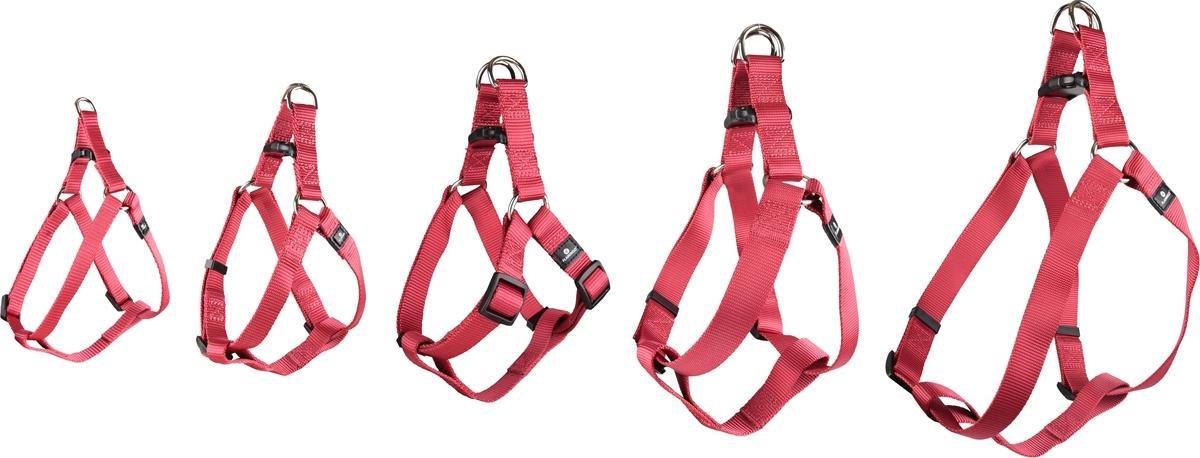 Flamingo Ziggi Step&go - Harnas Honden - Harnas Step&go Ziggi Kersenrood L 40-70cm 25mm - 1st - 127700 - 1st