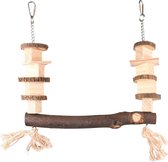 Vogelkooi Kurby schommel - Hout - 30 x 5 x 35 cm