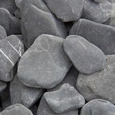 Flat pebbles zwart  30/60mm zakgoed 20 kg