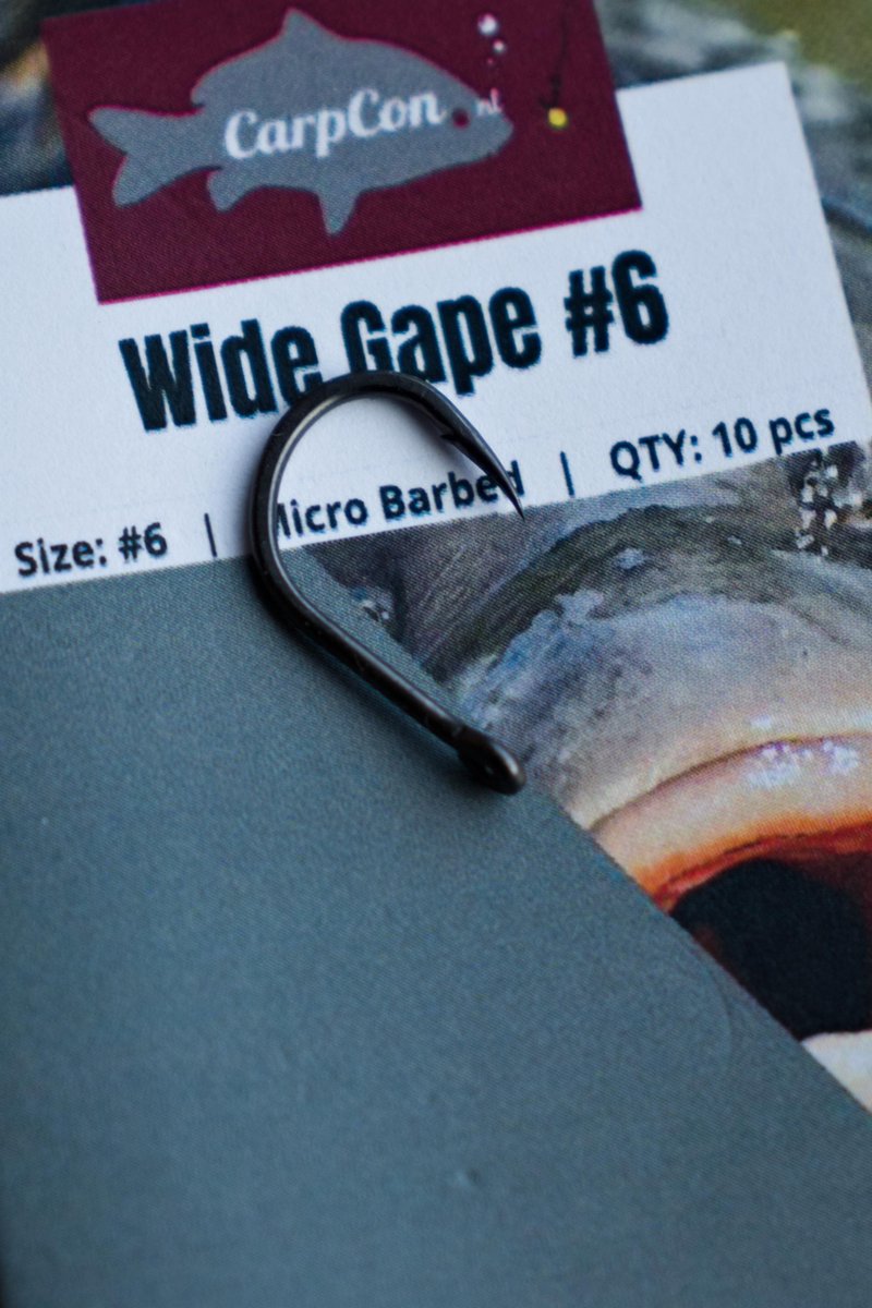 Wide Gape Karperhaken - Haakmaat #4 - 10 stuks - Teflon Coated Karper Haak - Vishaakjes