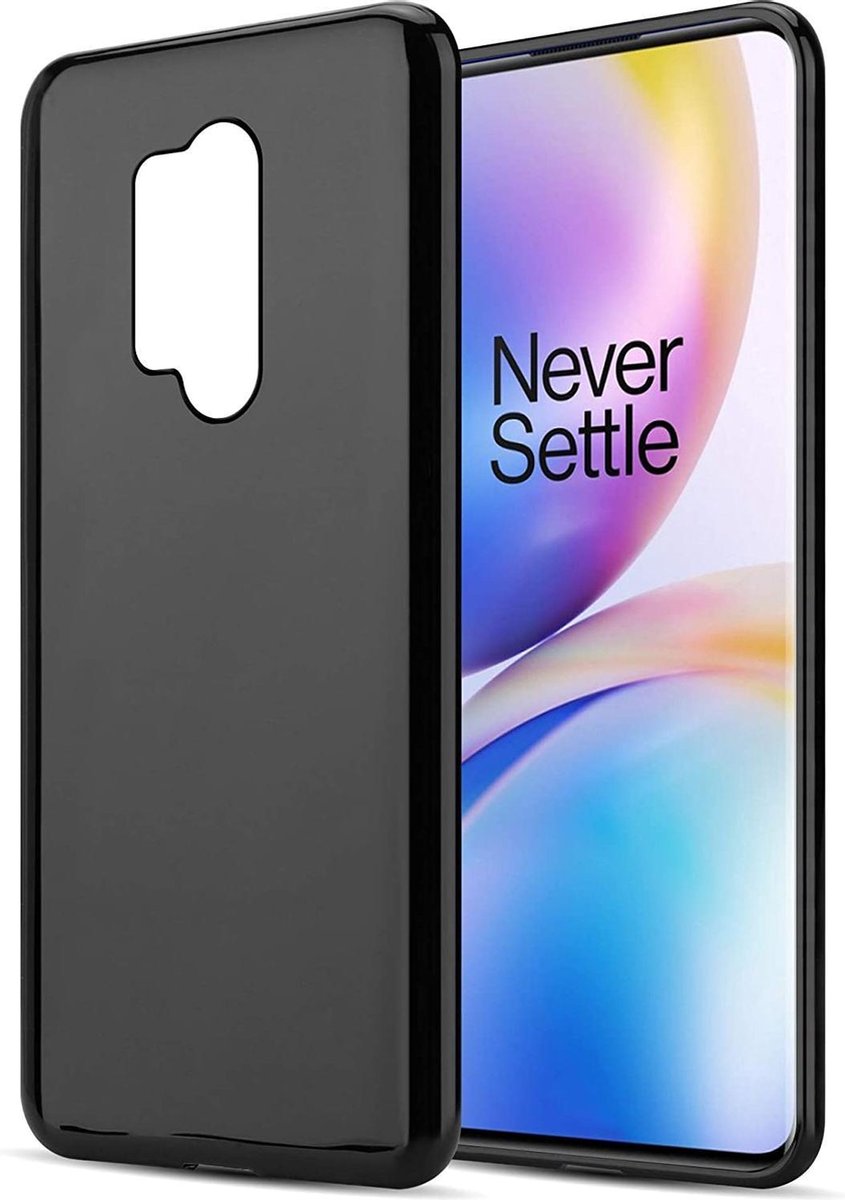 Silicone hoesje Geschikt voor: Oneplus 8 Pro - zwart