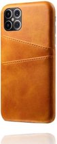 Casecentive Leather Wallet Back case - Coque portefeuille en cuir - iPhone 12 Pro Max - Tan