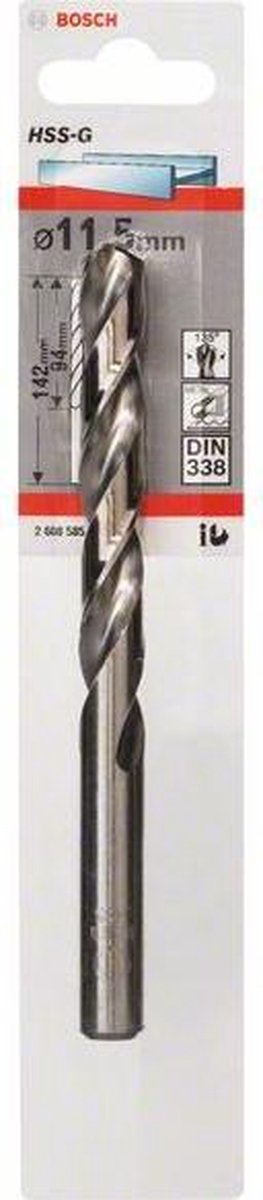 Bosch Metaalboren HSS-G Standard 11 5 x 94 x 142 mm