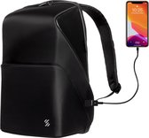 Strettler Echo rugzak met 3.0 USB aansluiting - 15.6 inch laptop vak - Voor mannen/vrouwen - Anti-diefstal rugtas/laptoptas - Schooltas - Anti theft backpack - Waterdicht - Easy Charging