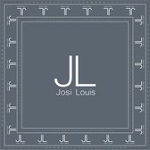 Josi Louis Zijden sjaal - logo - Grijs - 30 x 30 cm