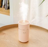 Luchtbevochtiger met Sfeer/Nachtlampje 360ML - Aromatherapie -  Verdamper - Vernevelaar  - Luchtreiniger - AirCooler - Humidifier - Roze!