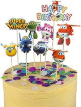 Super Wings | cake flags | taart vlag | taartversiering | taart topper | taart decoratie | decoratie topper