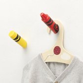 Crayola® Wandhaak Set van 4 Stuks Rood, Geel