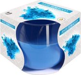Geurkaars in glas | geschenkverpakking | anti tabak | anti sigarettengeur | blauw