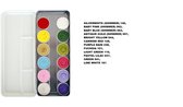 Superstar Face & Bodypaint palet Botanical Aqua 12 kleuren (12x5gr) - schmink pallet superstar festival thema feest