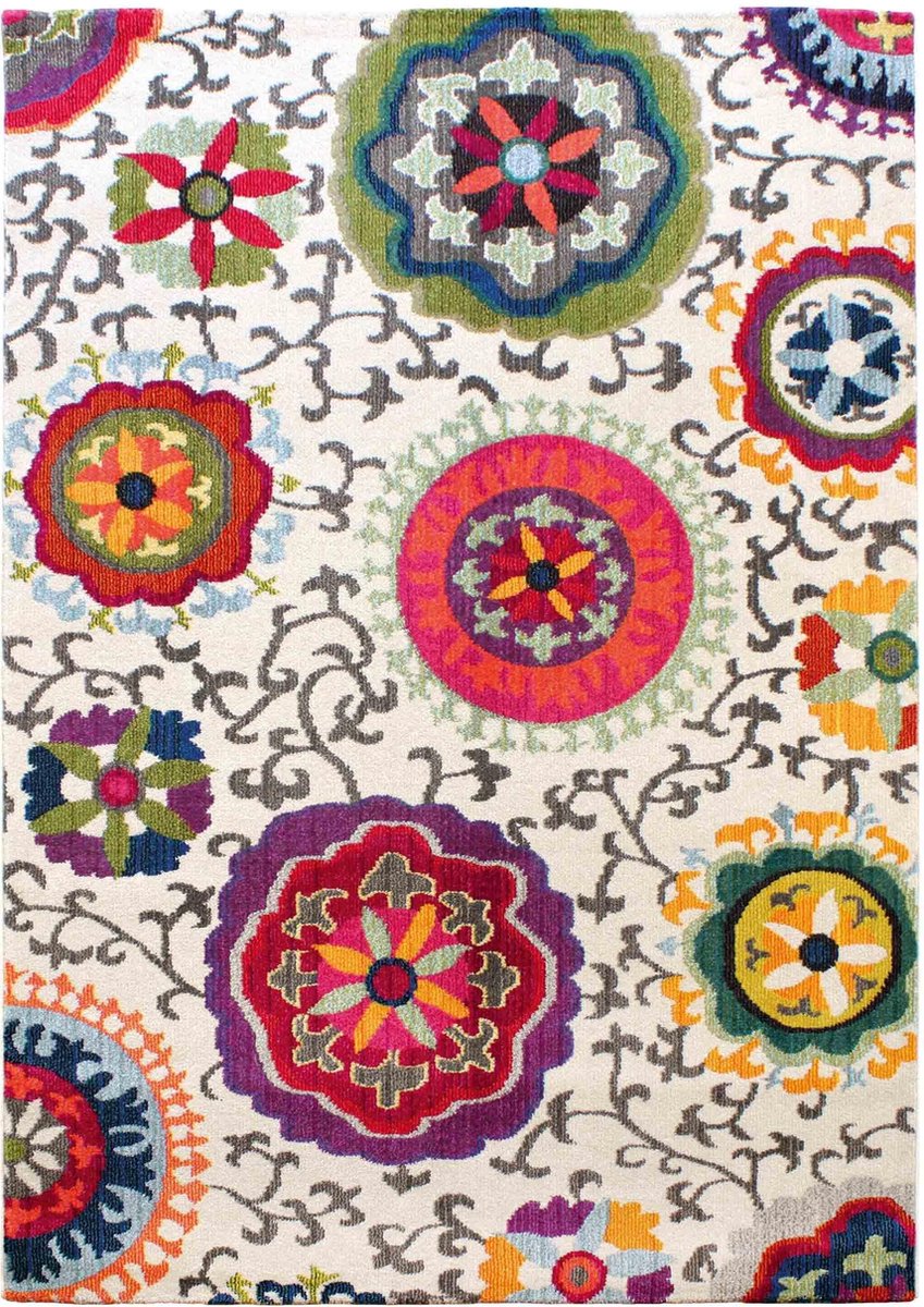 Easy Living - colores-col-01 Vloerkleed - 160x230  - Rechthoek - Laagpolig Tapijt - Modern - Meerkleurig