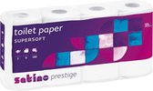 Satino Prestige Toilet papier 128 rollen / 180 vel / 2 laags / wit met butterfly opdruk
