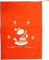 Peha Cadeauzakje Sneeuwpop 70 X 50 Cm Vilt Rood