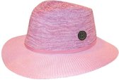 Aston Fedora Strandhoed Dames UV bescherming UPF50+ Maat: 58cm verstelbaar - Kleur: Roze