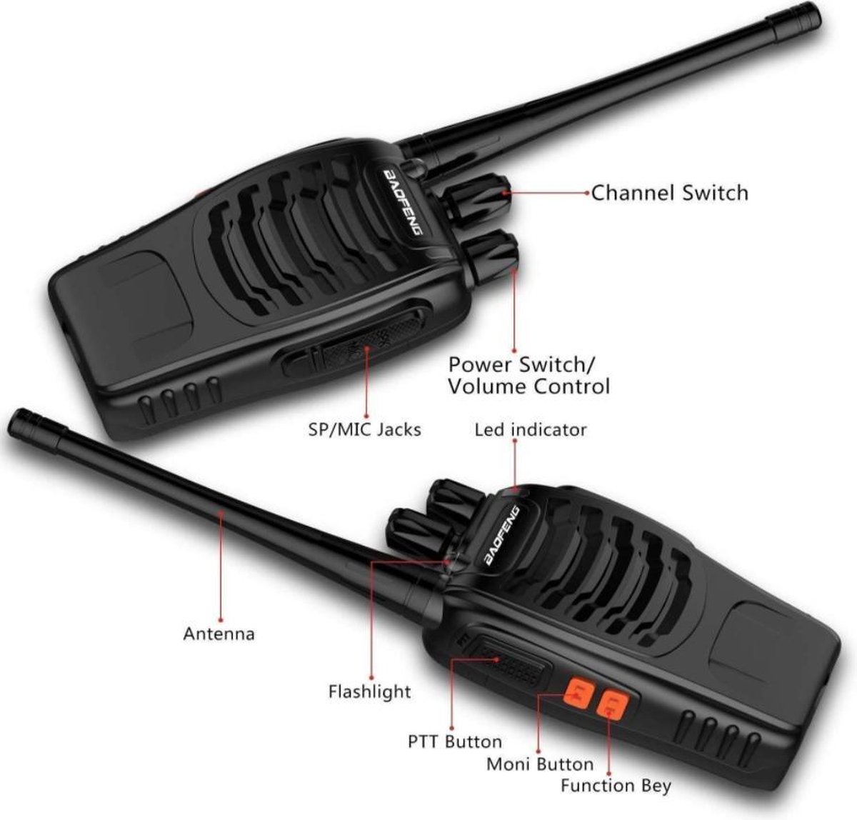 Oreillette filaire talkie walkie accessoire - intercom60