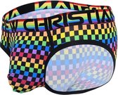 Andrew Christian Pride Checker Brief 91780 - Maat S - Heren Slip - Mannen Onderbroek