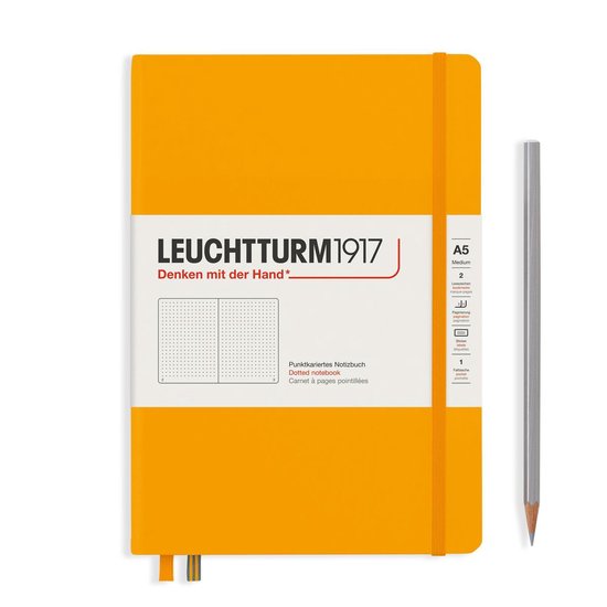 Leuchtturm1917 Address Book Medium A5 Hardcover Black 