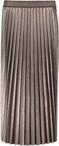 Skirt Shiny Plisse Lurex Waistband 06804 10 Bronze