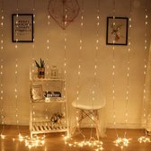 Buxibo Lichtsnoer 8 Standen - 300 Leds - Warm Wit - Kerstverlichting/Sfeerverlichting/Kerstdecoratie/Feestverlichting - 300x300CM