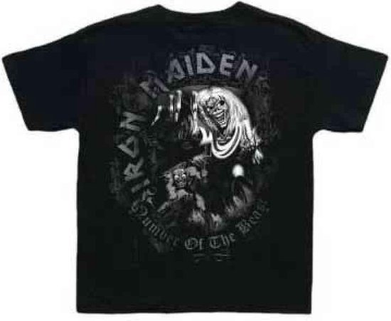 Iron Maiden - Number Of The Beast Kinder T-shirt - Kids tm 10 jaar - Zwart