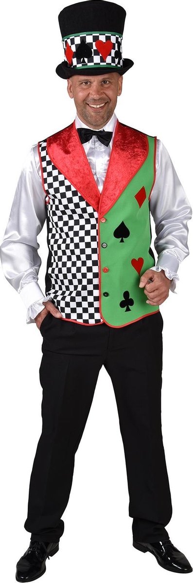 Magic Design Vest Cardplayer Joker Polyester Groen/rood Mt Xl/xxl | bol.com