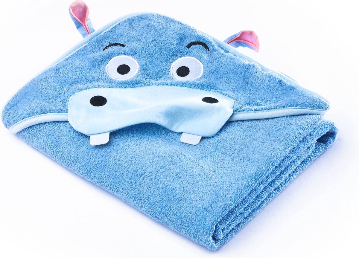 Sensillo - Watervrienden Zachte Badhanddoek - Blue Hippo