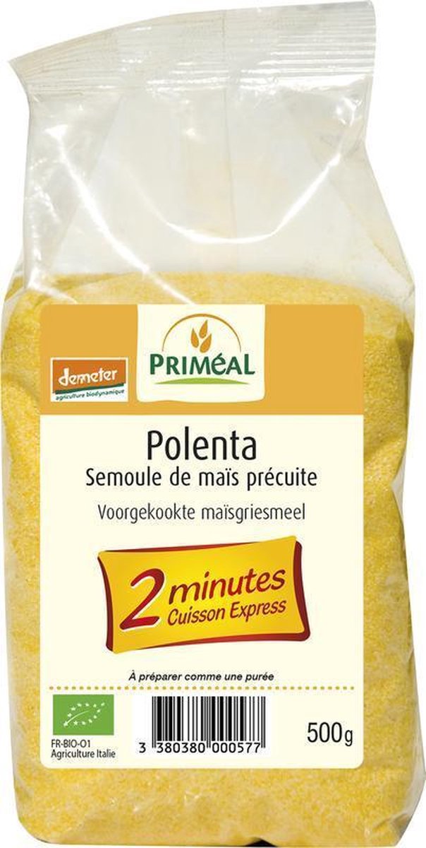 Primeal Polenta voorgokte maisgriesmeel 500 gram