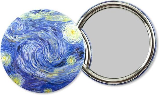 Miroir de poche Ø 80 mm, Van Gogh, Nuit étoilée