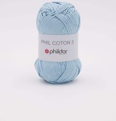 Phildar Phil Coton 3 azur Pack 10 x 50 gram