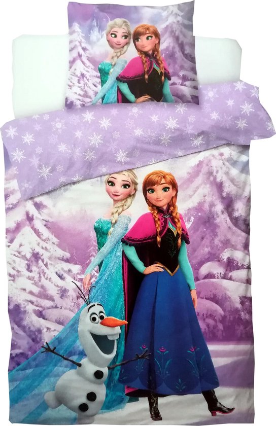 Disney Frozen Dekbedovertrek - Elsa en - Eenpersoons - 140 x 200 cm | bol.com