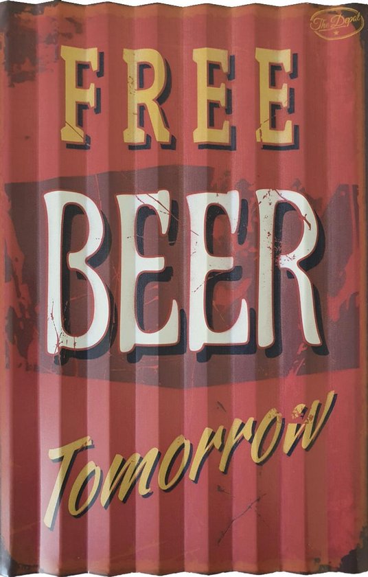 Metalen Borden Met Spreuken Bier Party Free Beer Motieven Tekst Retro  Vintage... | bol.com