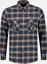 Dstrezzed Overhemd Washed Check Flannel Navy (303374 - 649)