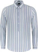 Overhemd Crinkle Stripe Horizon Blauw (303240 - 626)