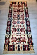 Kelim Vloerkleed Sorkun - Kelim Kleed - Kelim Tapijt - Oosterse Vloerkleed - Kilim - Loper- 80x200 cm