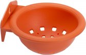 Duvo+ Nestje plastiek met muurhaak Oranje 11,5x5,5cm
