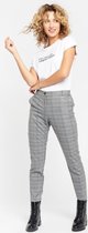 LOLALIZA Geruite broek - Grijs - Maat 34