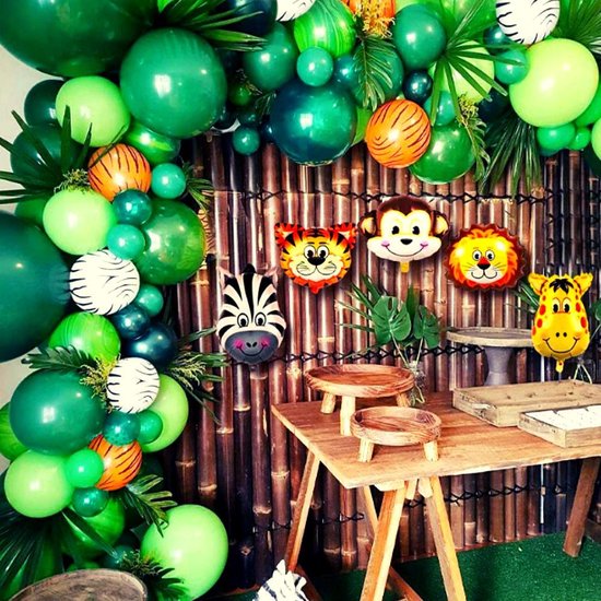 Jungle Decoratie 108 Ballonnen - Safari Versiering - Verjaardag Feest |  bol.com