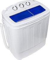 Dakta® Mini Wasmachine | Dubbele Trommel 7kg capaciteit | Wasmachine | Met droger / centrifuge | 2 in 1 Wasmachine | 240W vermogen