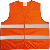 Veiligheidshesje  din-471, oranje maat XL , CE gekeurd ( 2 Stuks)