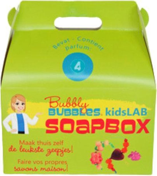 BubblyBUBBLES® - KidsLab Soapbox 4 - Complete startersset om zelf zeepjes te maken