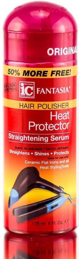 hair polisher heat protector straightening serum